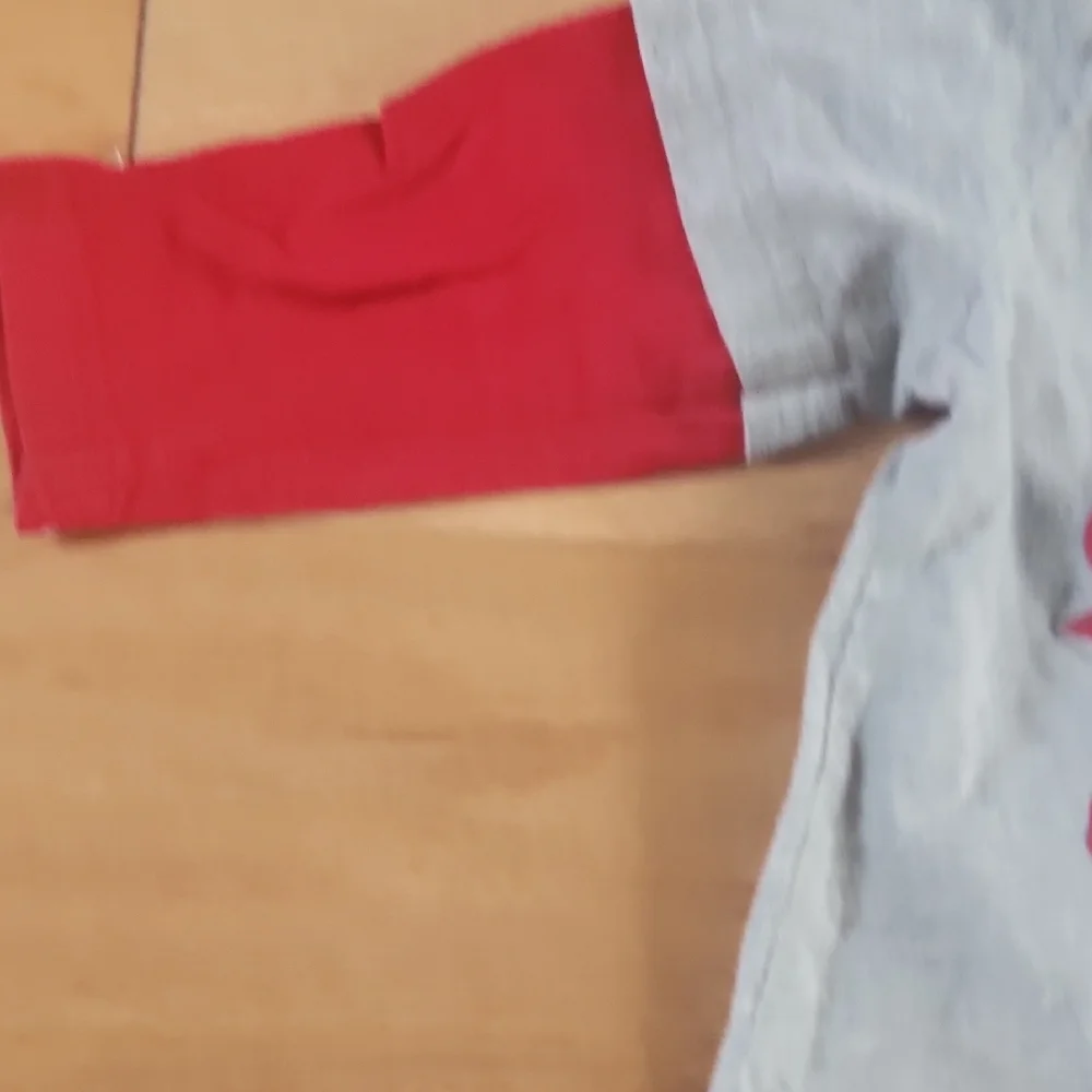 Carter's Gray and Red All Star Button Down Shirt 12 Months
